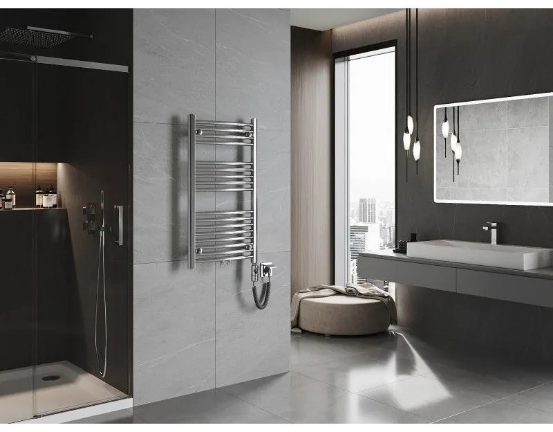 Mexen Ares, elektrické vykurovacie teleso 900 x 500 mm, 300 W, chrómová, W102-0900-500-2300-01