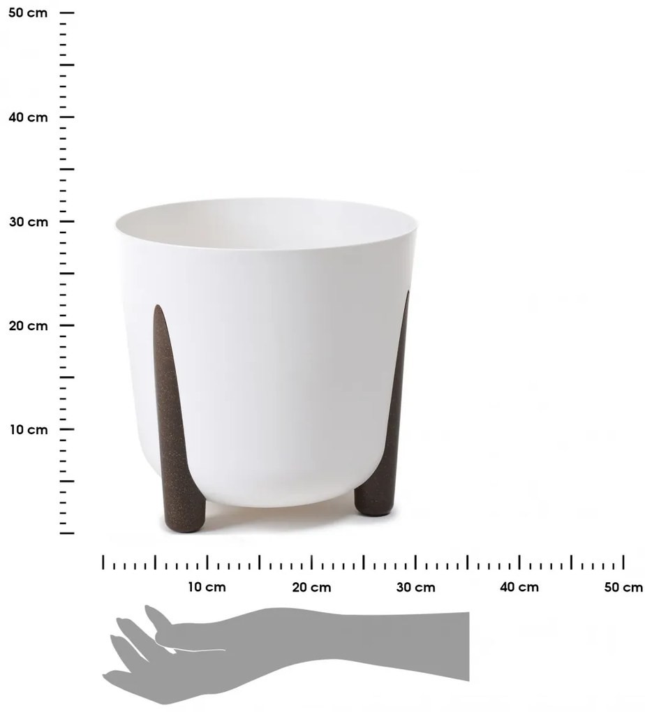 Kvetináč MOSS ECO II 30 cm biely