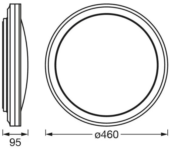 Ledvance -LED RGBW Stmievateľné stropné svietidlo SMART+ CIRCLE LED/28W/230V Wi-Fi