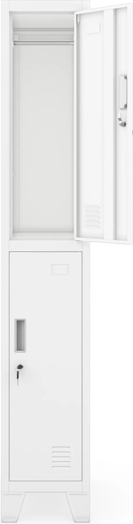 Šatníková skriňa pre zamestnancov biela BARTEK 1 Plus 292 x 1720 x 450 mm