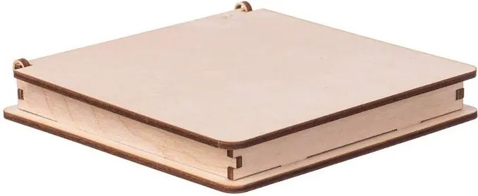 ČistéDrevo Drevená krabička 13,5 x 13,5 cm