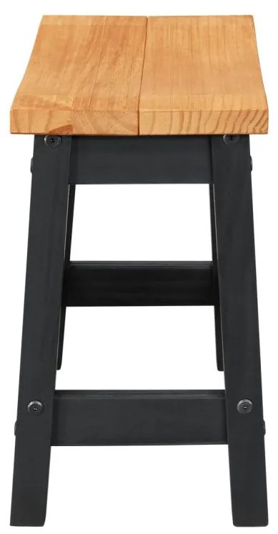 IDEA nábytok Japonská stolička čierny vosk
