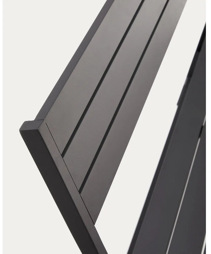 Čierna kovová záhradná lavica Torreta – Kave Home