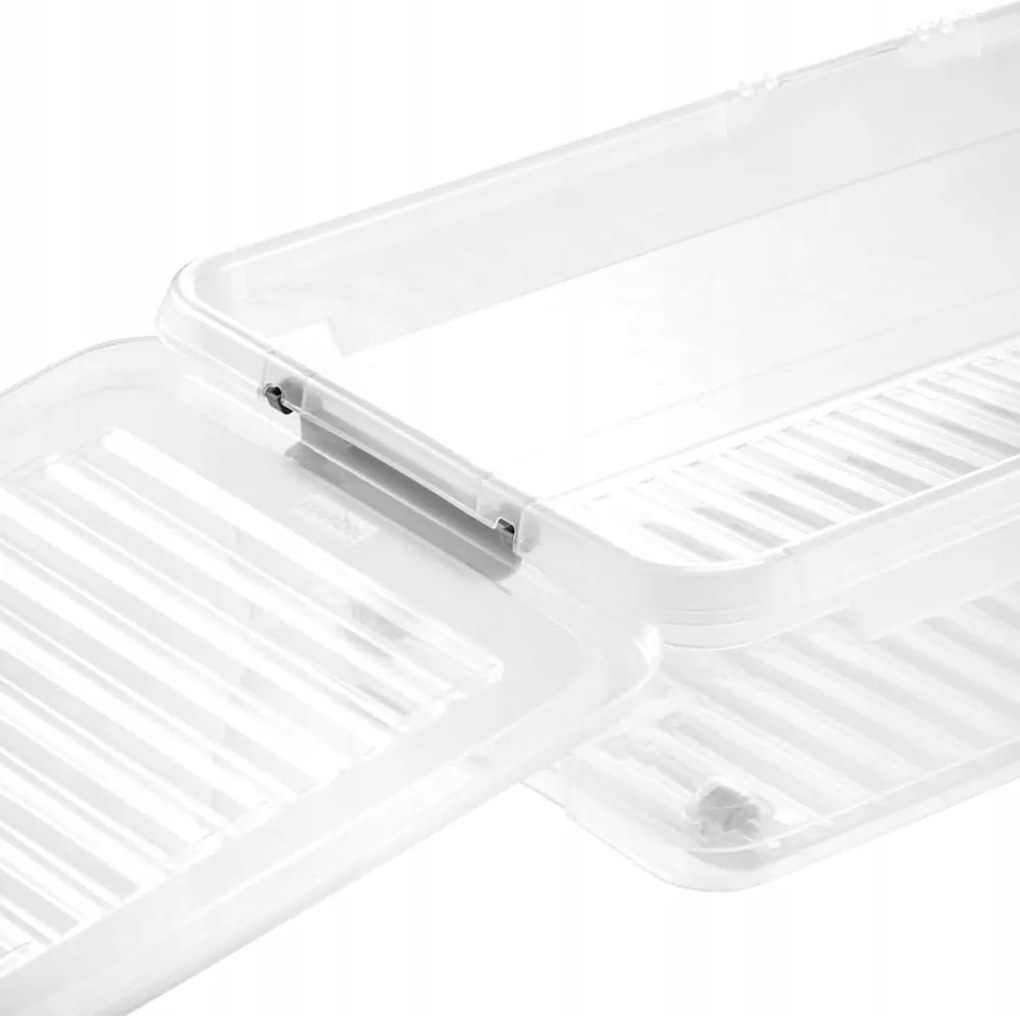 Úložný box s víkem a kolečky pod postel, KEEEPER CLIPBOX LEO 33L, 77 x 38 x 16 cm