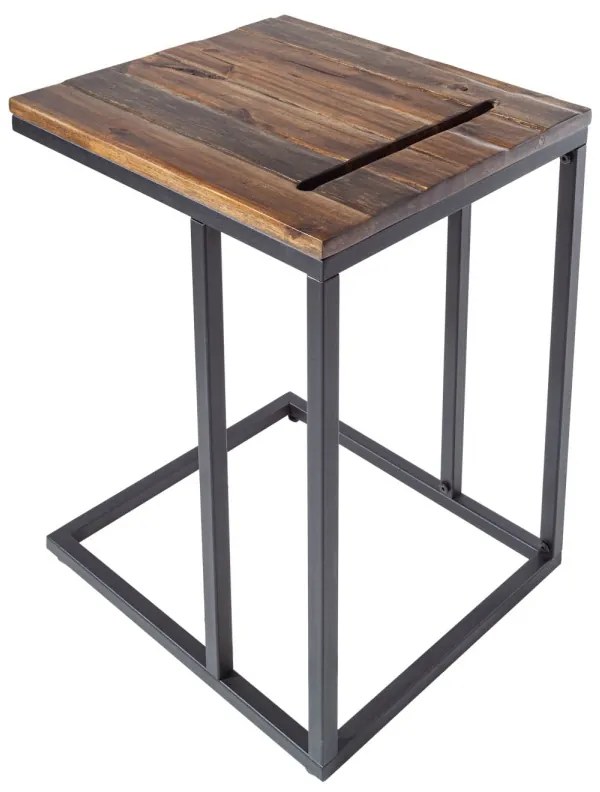 Dizajnový odkladací stolík Factor Tablet 43 cm akácia