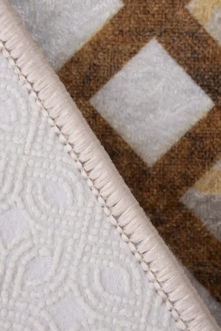 Protišmykový koberec MILANO 40021-01 krémový / zlatý