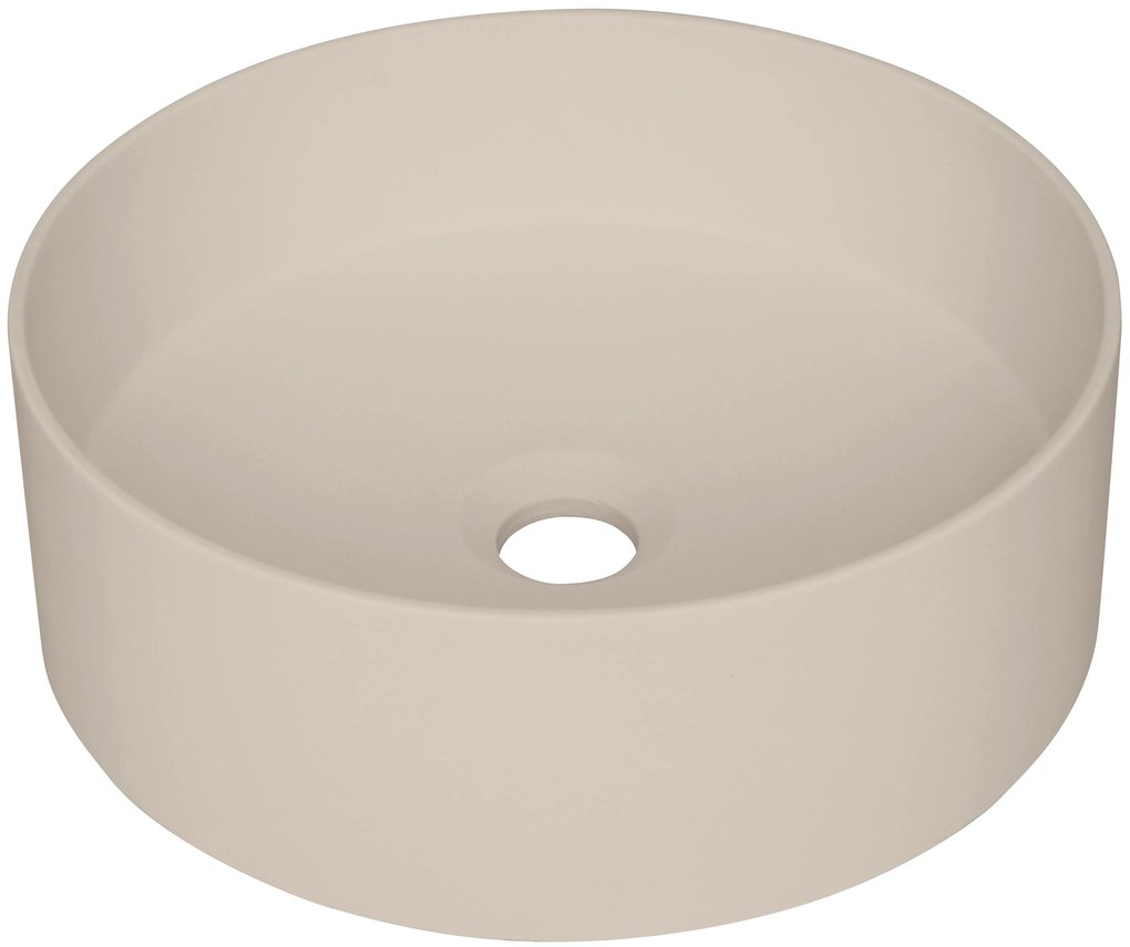 Deante Silia, granitové umývadlo na dosku 360x360x120 mm, béžová, DEA-CQS_5U4S