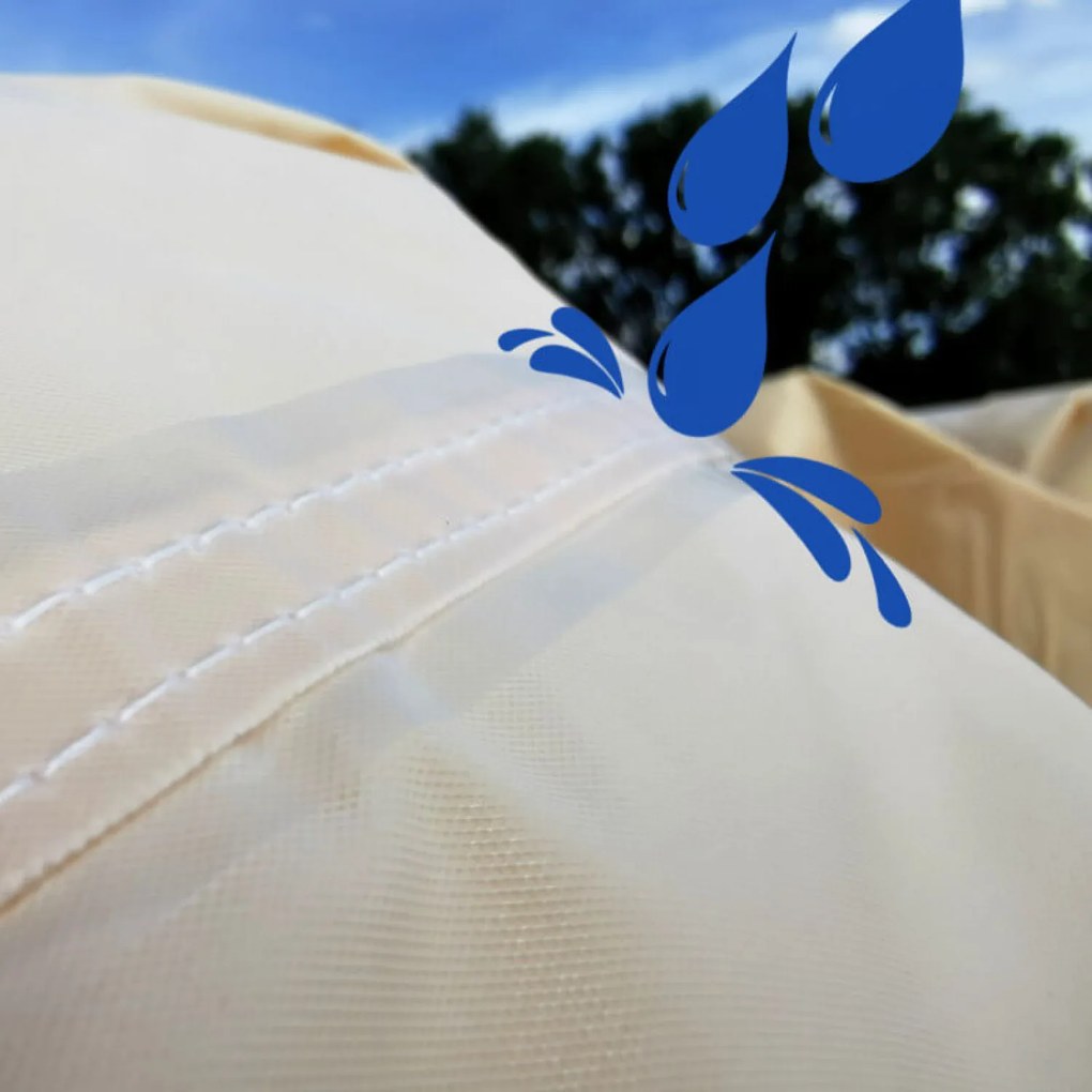 BRIMO Nožnicový párty stan SUPER oceľ 3x3 m s 3 stenami zelený