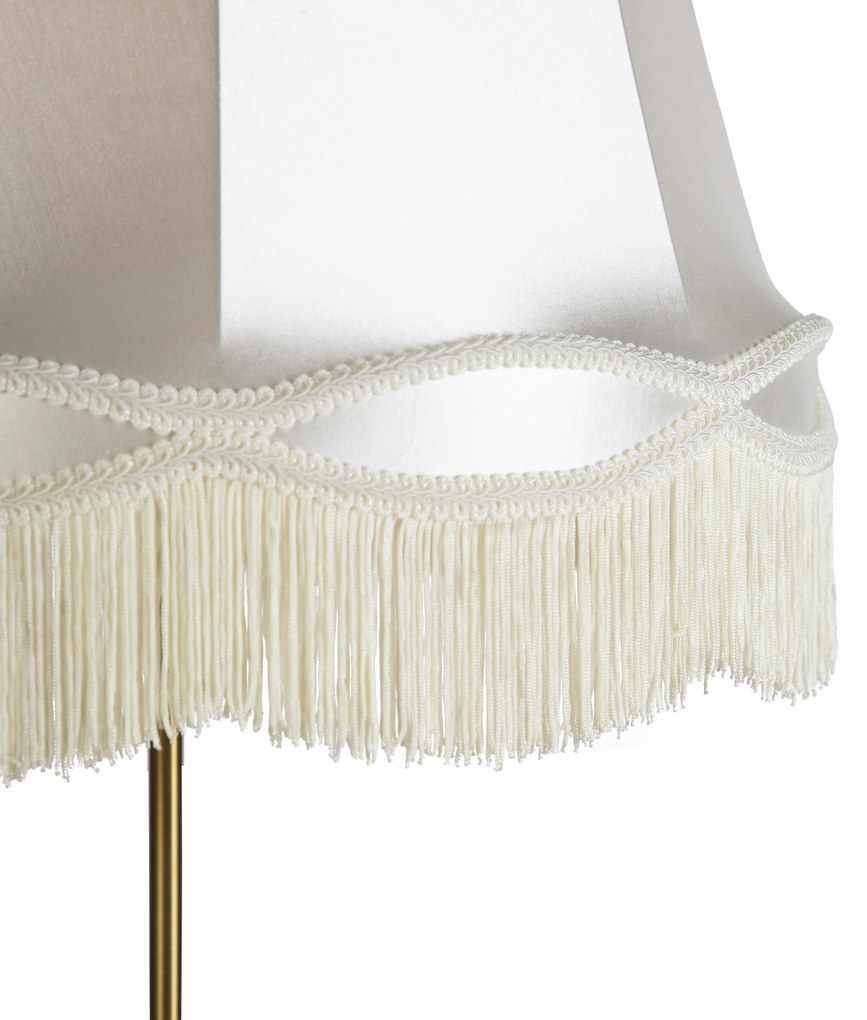 Stojaca lampa bronzová s tienidlom Granny krémová 45 cm nastaviteľná - Parte