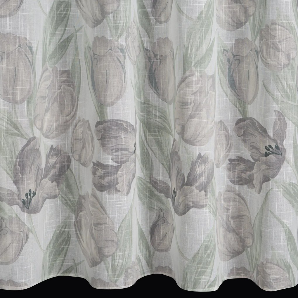 ZÁVES NA KRÚŽKOCH MILLIE 140X250 CM KVETY