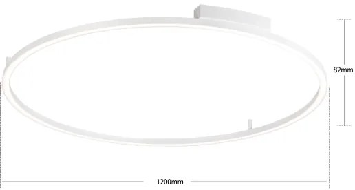 Brilagi - LED stmievateľné svietidlo PORTOFINO LED/85W/230V pr. 120 cm biela + diaľkové ovládanie