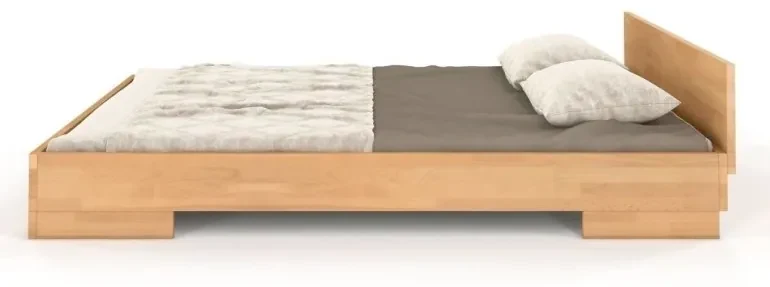 Posteľ z masívu buková 180x200 cm prírodný lak Skandica Spectrum Visby