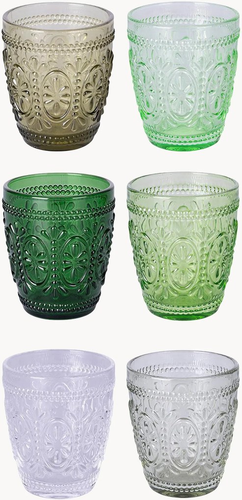 Poháre Imperial Green, 6 ks