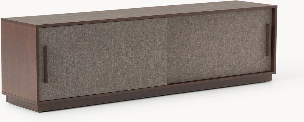 Drevený televízny stolík's čalúnenou prednou časťou Wisp