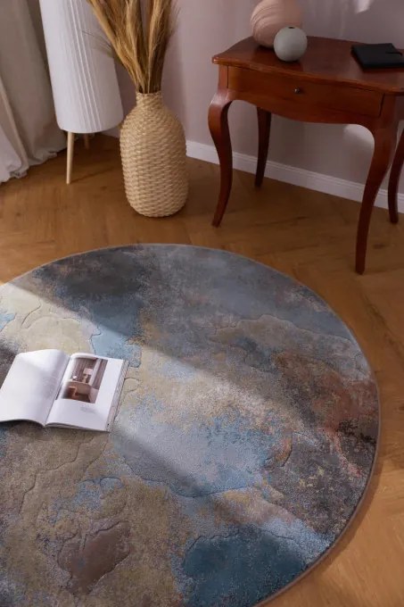 Koberec RAGOLLE Argentum 63934 7270 kruh
