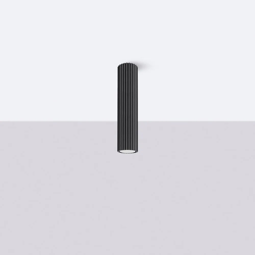 Čierne bodové svietidlo Gleam – Sollux