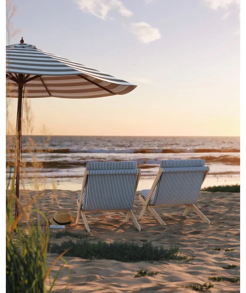 Biele/svetlo modré kreslo Boogie - Karup Design