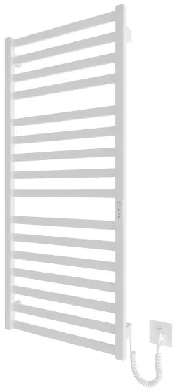 Kúpeľňový rebríkový radiátor HF OXFORD 255W/230V 117x53 cm biela pravá