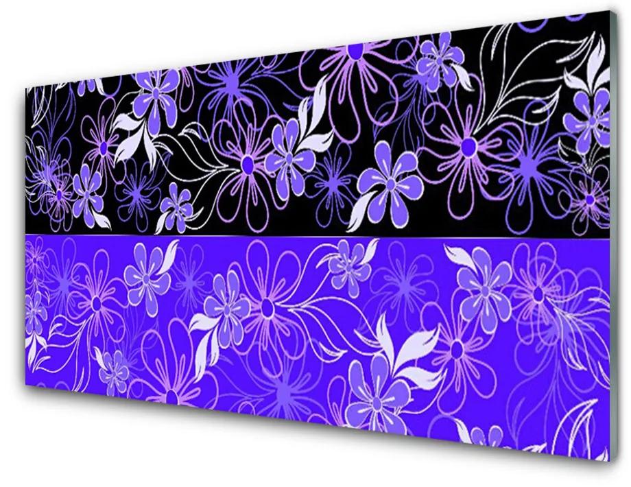 Obraz plexi Abstrakcia vzory kvety art 140x70 cm