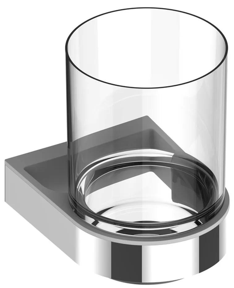 Keuco Smart.2 - Držiak s pohárom z krištáľového skla, chróm 14750019000