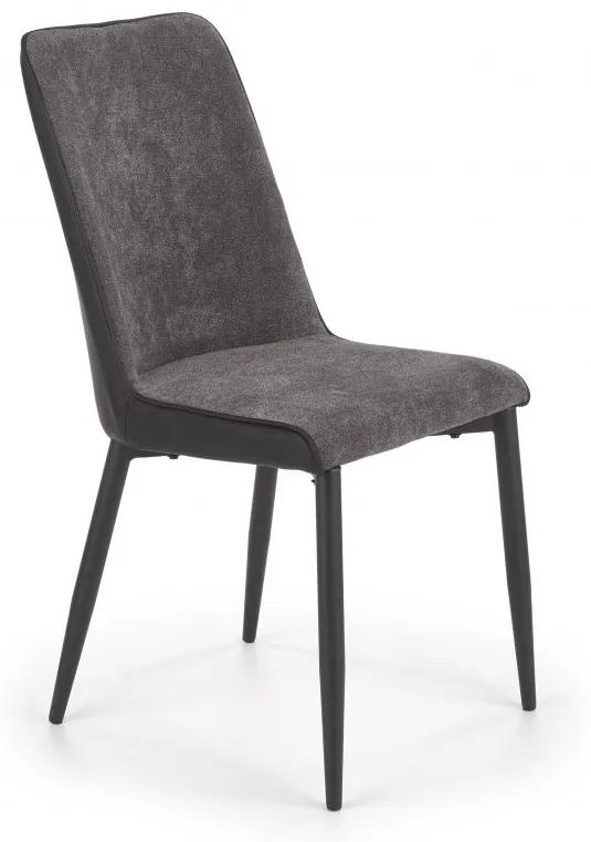 Jedálenská stolička K368 sivá / čierna Halmar