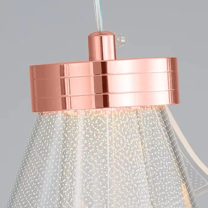 Toolight Toolight, LED závesné svietidlo, 10W, 4000K, 467lm, APP1765-1CP, ružové zlato, OSW-09309