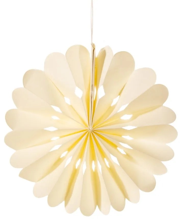 Papierová ručne vyrobená vianočná ozdoba ø 10 cm Honeycomb Snowflake – Sass & Belle