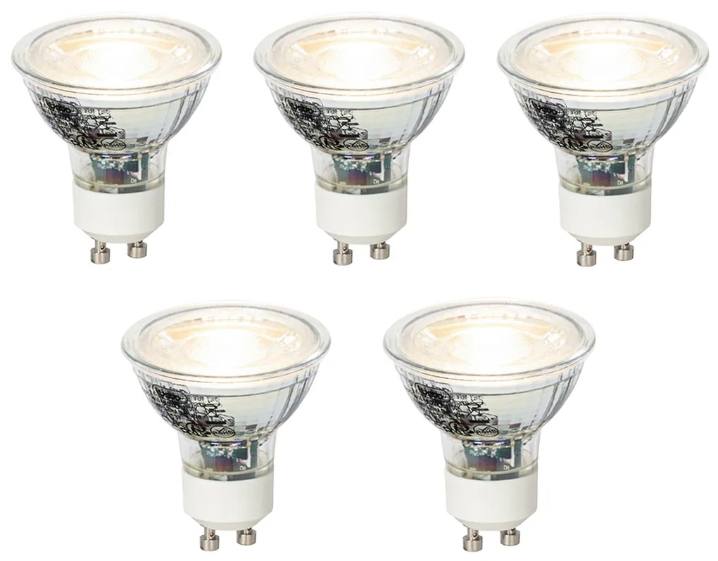 Sada 5 stmievateľných LED žiaroviek GU10 4W 310lm 3000K