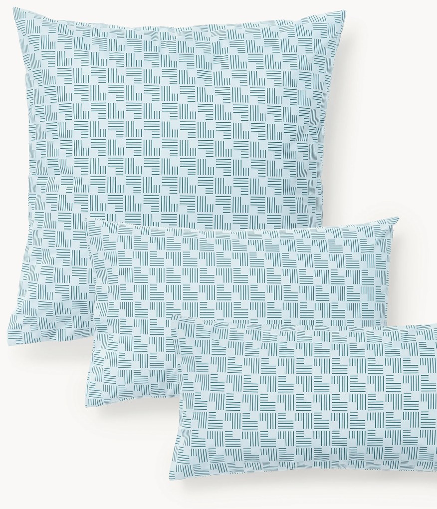 Obliečka na vankúš z bavlneného perkálu's geometrickou potlačou Inki