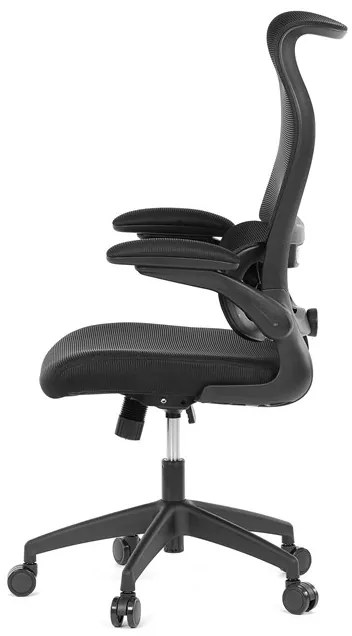 Autronic BONTEC Kancelárska stolička, hojdací mechanizmus, čierna sieťovina, KA-C808 BK Farba: Šedá