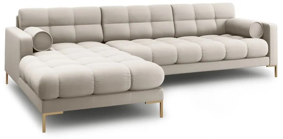 Béžová rohová pohovka (ľavý roh) Bali – Cosmopolitan Design