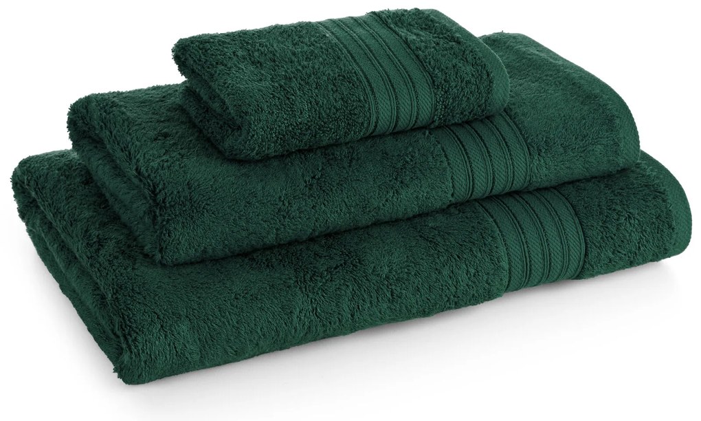 BAVLNENÝ UTERÁK AURA 30X50 CM TMAVOZELENÁ