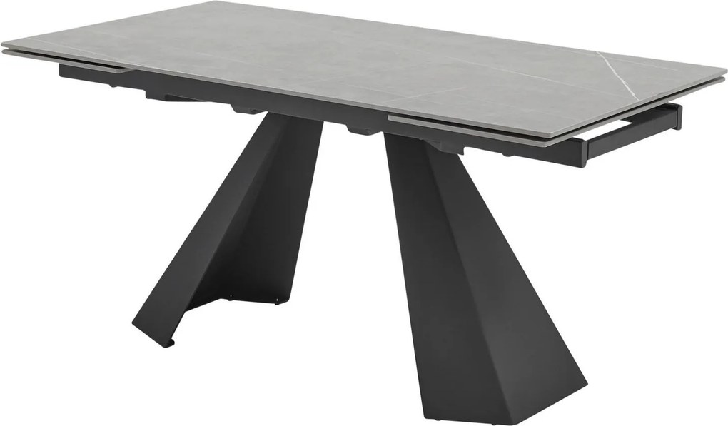 XXXLutz JEDÁLENSKÝ STÔL, svetlosivá, 160-240/90/76 cm P & B - Stoly - 000572017001