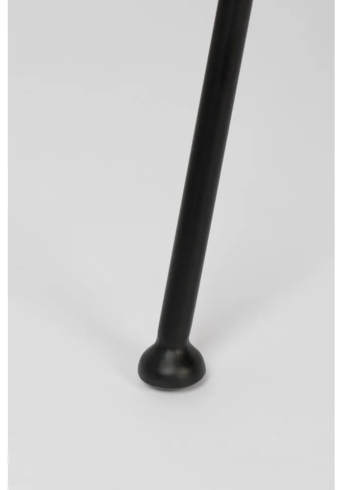 Čierne kreslo z umelej kože Zuiver Feston