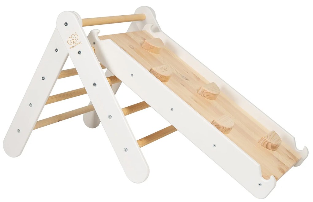 Montessori Piklerovej trojuholník so šmýkačkou/lezeckou stenou 2v1 pre deti