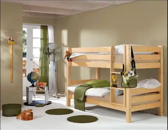 Detská poschodová posteľ BARČA 180x80 cm - prírodná | BIANO