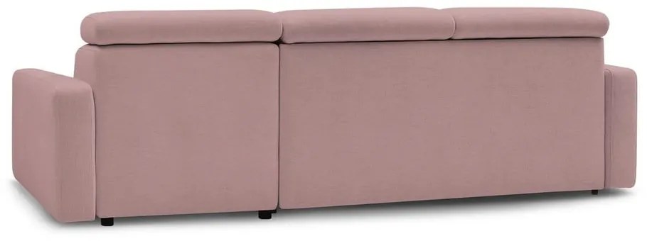 Ružová rozkladacia rohová pohovka (variabilná) Monaco – Bobochic Paris