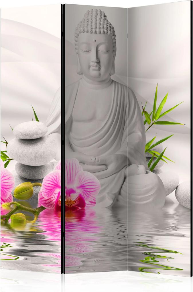Paraván - Buddha and Orchids [Room Dividers] 135x172 7-10 dní
