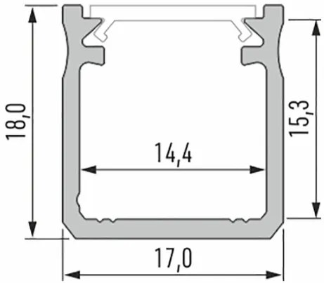 Led-Labs LED profil LUMINES typ Y biely lakovaný 2,02m