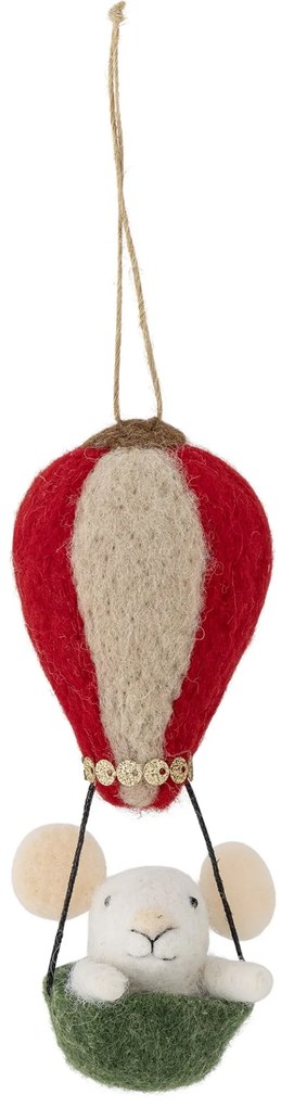 Bloomingville Plstená vianočná ozdoba Peo Green Wool