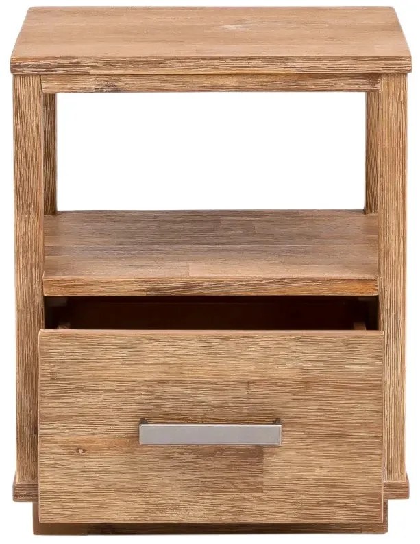 furniture-nabytek.cz - Masívny nočný stolík Woodville z akácie, lakovaný, hnedý