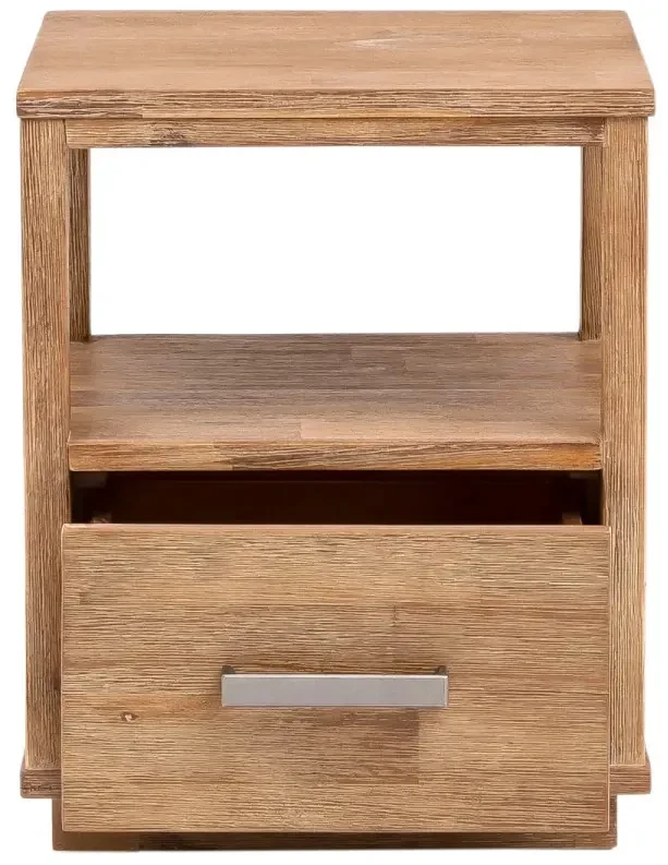 furniture-nabytek.cz - Masívny nočný stolík Woodville z akácie, lakovaný, hnedý