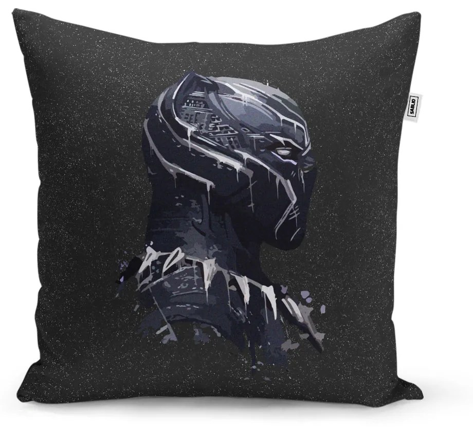 Sablio Vankúš BLACK PANTHER z profilu Vesmír - 40x40 cm