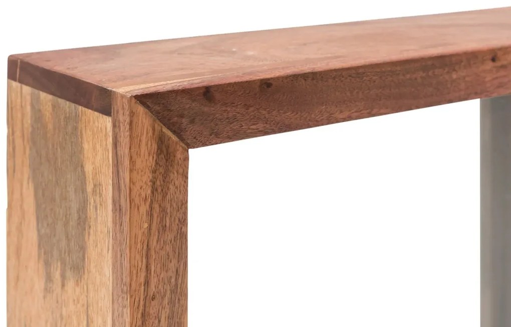 furniture-nabytek.cz - Masivní koupelnové zrcadlo Sydney z akácie, lakované, hnědé – 56×18×65 cm