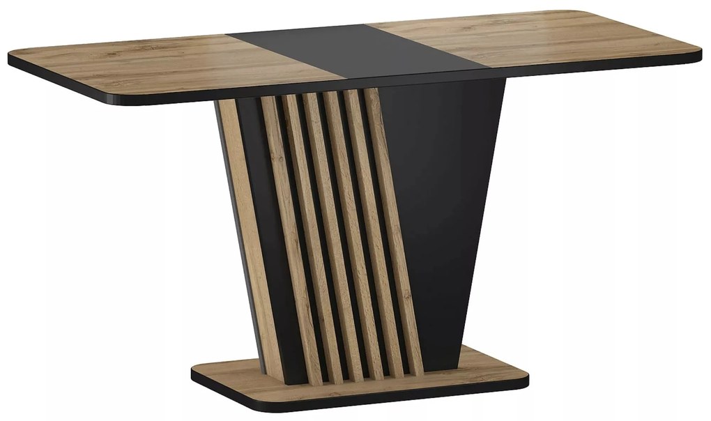 Rozkladací jedálenský stôl Nevio 125/170 cm dub artisan/čierny