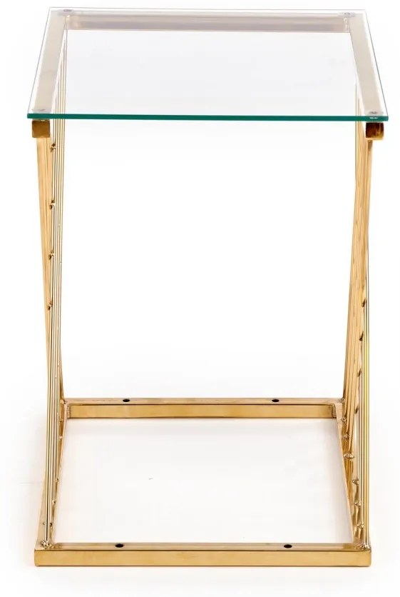Odkladací stolík Cyna zlatý