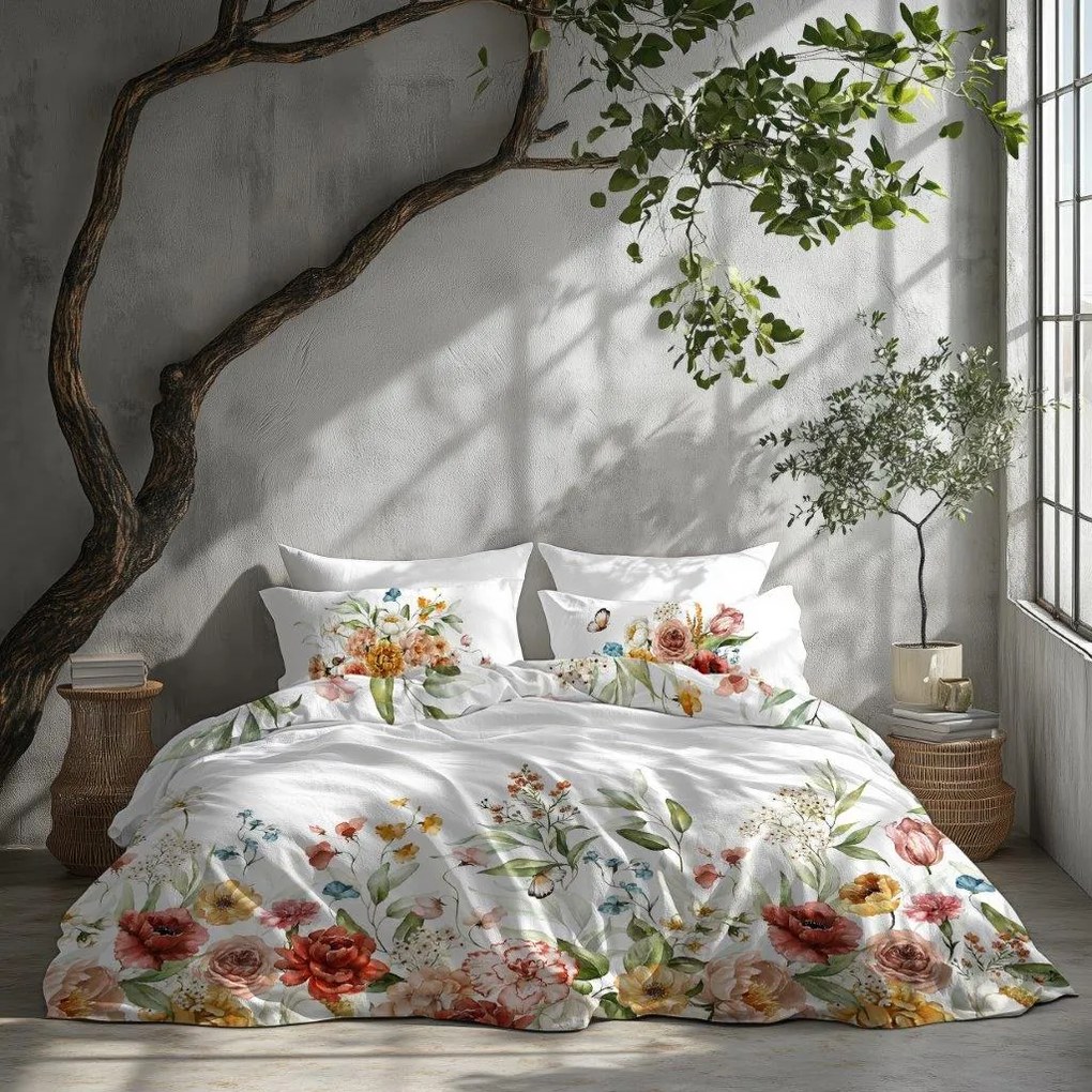 BAVLNENÉ SATÉNOVÉ OBLIEČKY 160x200 + 2 x (70x80) NOBILE 010