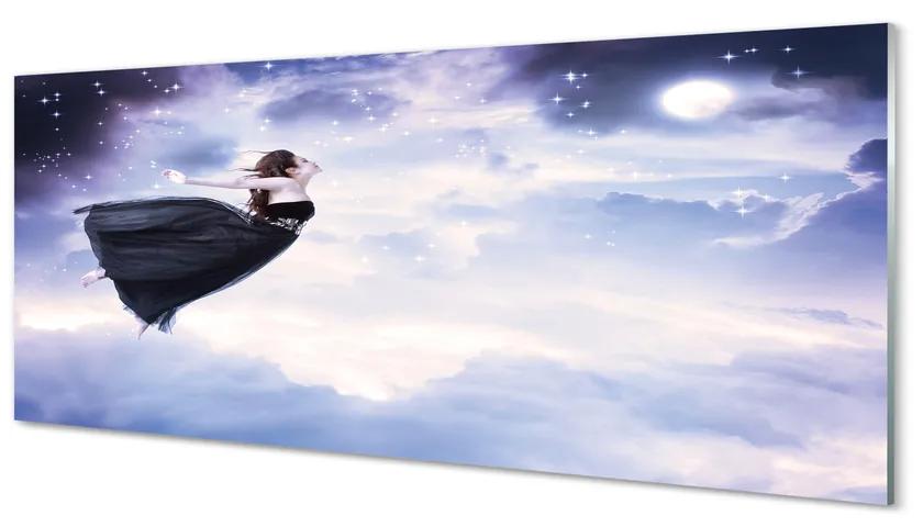 Obraz plexi Víla neba mraky polmesiac 120x60 cm