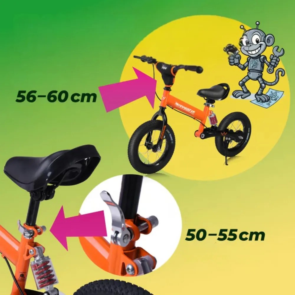 Detské odrážadlo QUIDO, od 3 rokov, oranžová Rennmeister