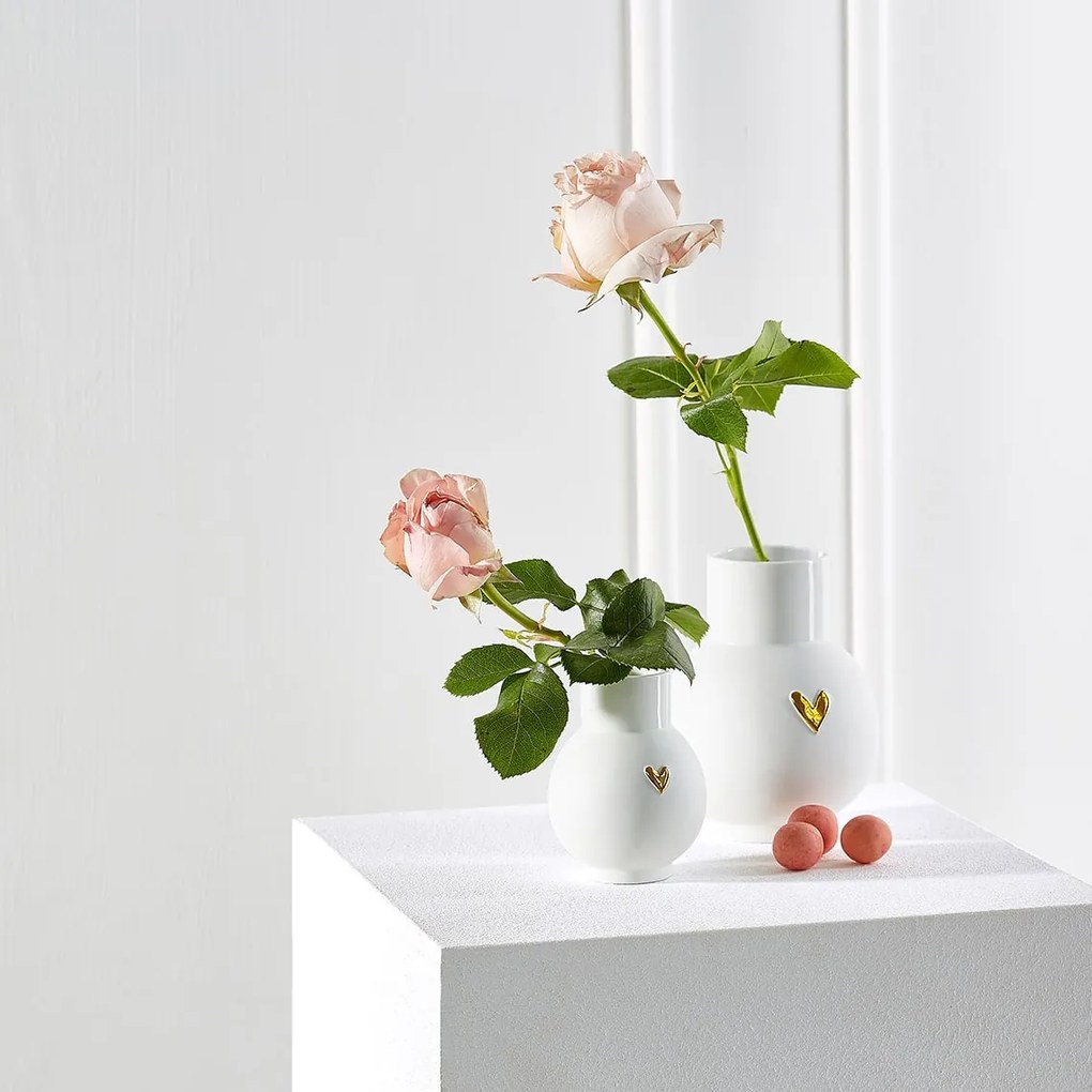 räder Porcelánová vázička Ball Gold 13 cm